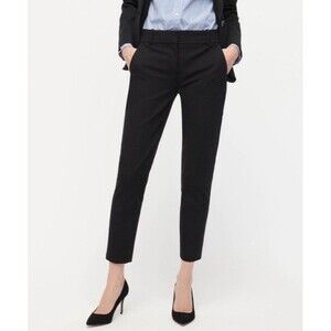 J Crew Black High Waist Cropped Cameron Pant Size 8